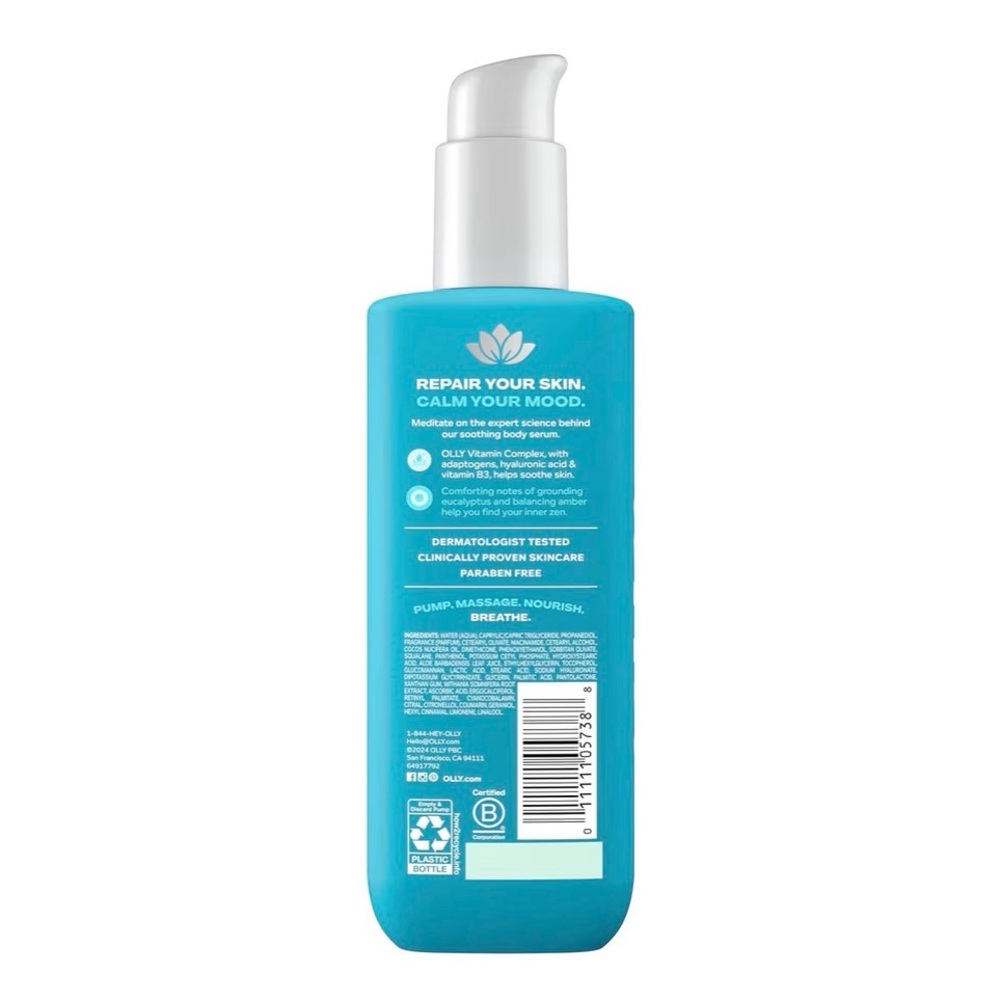 OLLY Calm Body Lotion-Serum with Hyaluronic Acid & Vitamin B3 - Picture 2 of 5